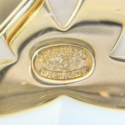 Chanel Brooch Logo CC Logo Vintage Gold Plated