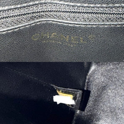 Chanel Handbag Quilted Medallion Tote Shoulder Caviar Leather