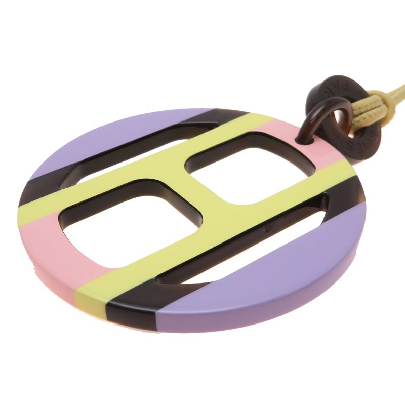 Hermes Necklace Leather Yellow