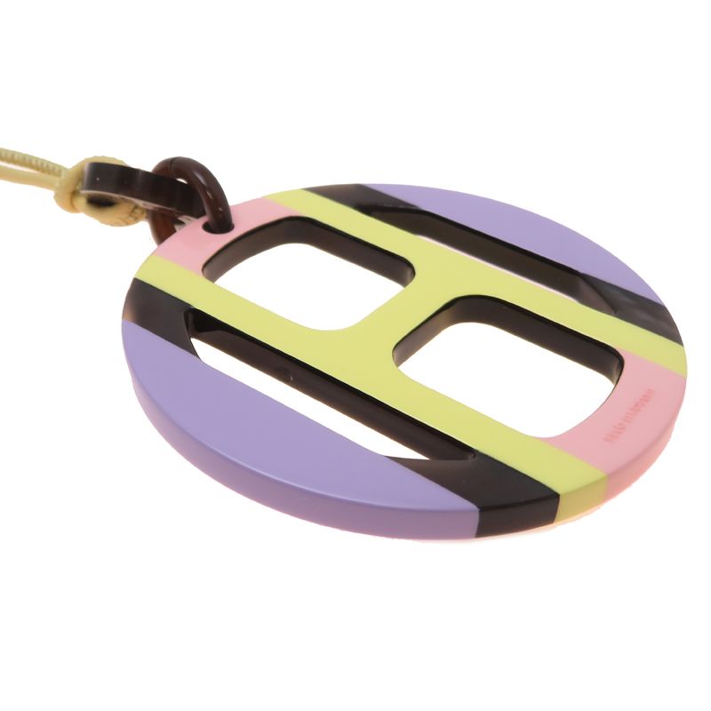 Hermes Necklace Leather Yellow