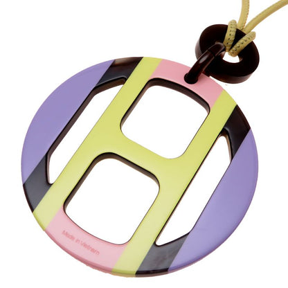 Hermes Necklace Leather Yellow