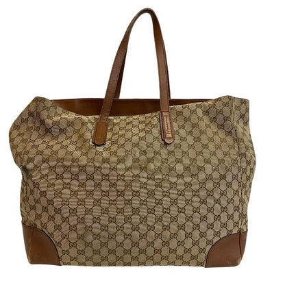 Gucci Tote Canvas Brown