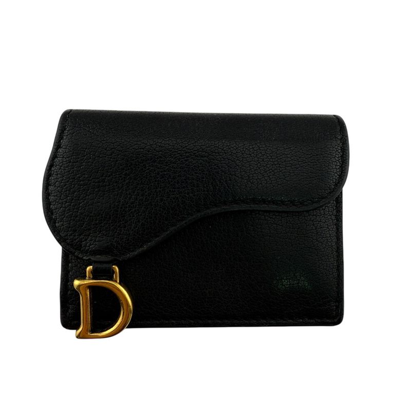 Dior Compact Wallet Saddle Trifold