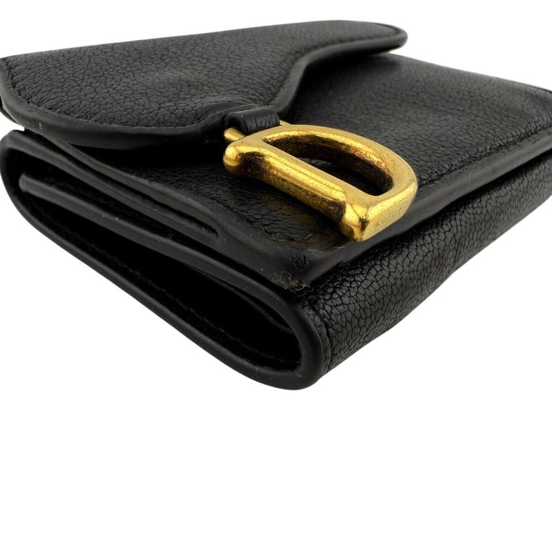 Dior Compact Wallet Saddle Trifold