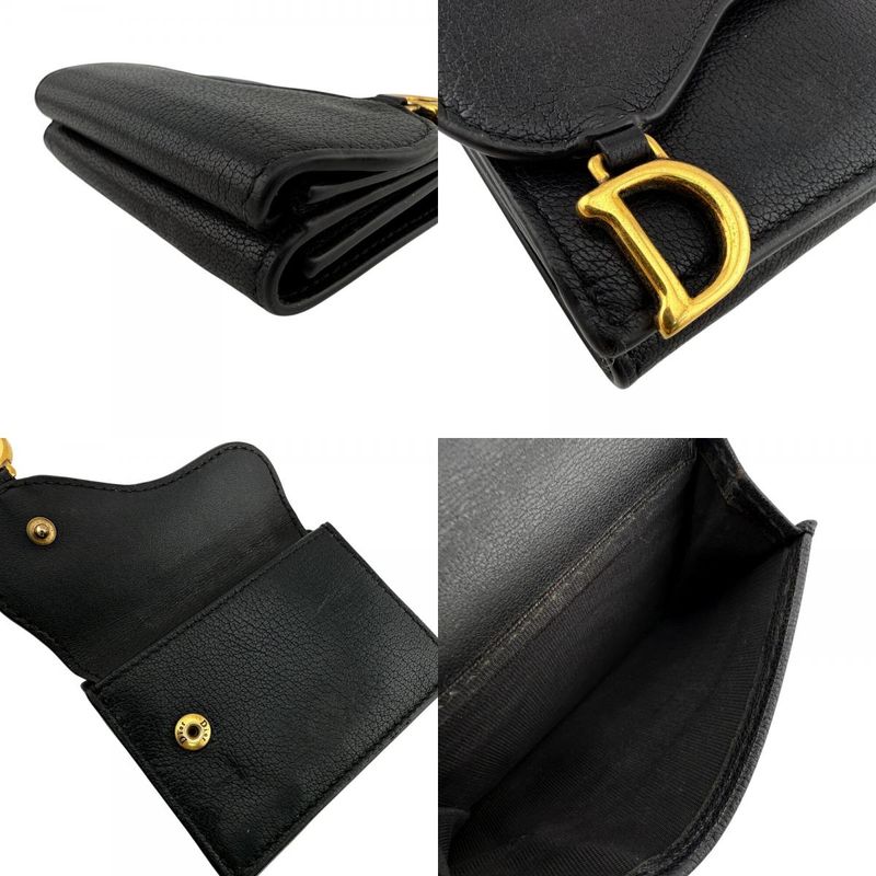Dior Compact Wallet Saddle Trifold