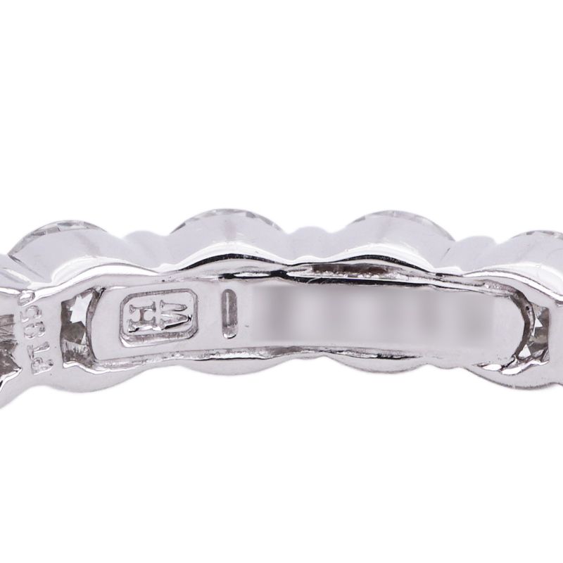 Harry Winston Round Bar Set Ring Full Eternity Ring Classic Diamond Band