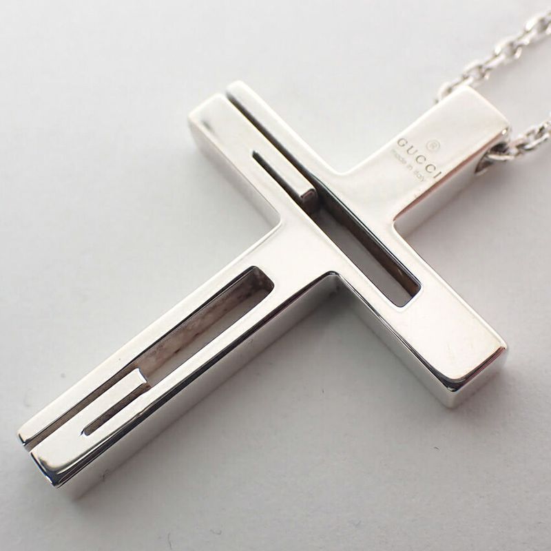 Gucci 925 Cross Necklace Pendant