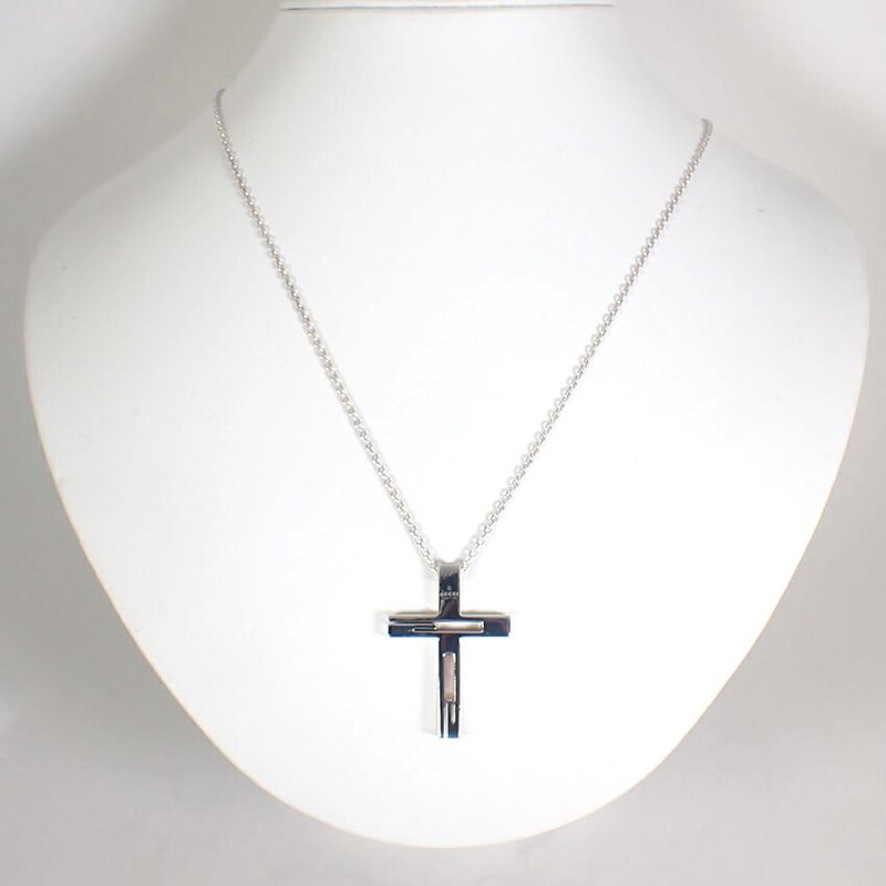 Gucci 925 Cross Necklace Pendant