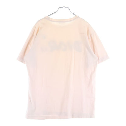 Dior Kaws Bee Logo Tee Kaws Bee Embroidery Short Sleeve T-Shirt Pink