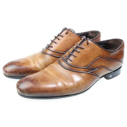 Louis Vuitton Plain Toe Lace Up Leather Dress Business Shoes Brown