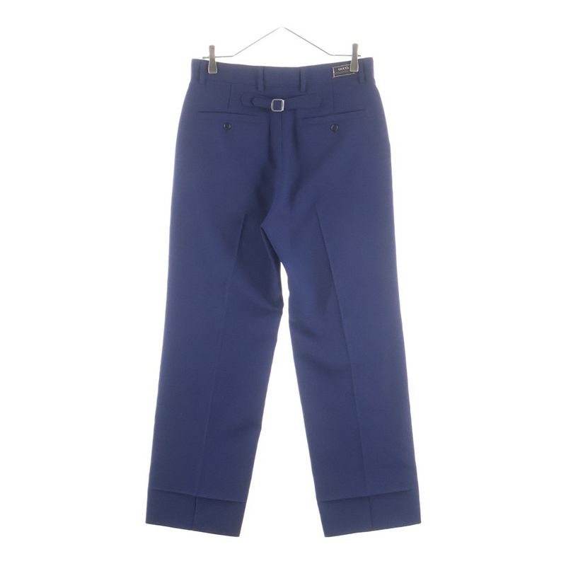 Gucci Cinch Back No Tuck Slacks Pants Trousers Navy