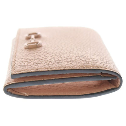 Gucci Horsebit Leather Compact Wallet Pink