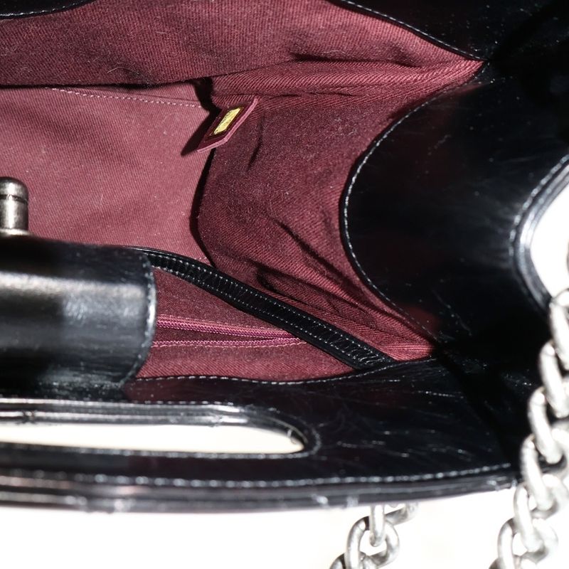 Chanel CC Logo Quilted Lambskin 2-Way Leather Handbag Chain