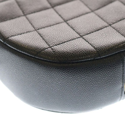Chanel Small Vanity Case Chain Mini Shoulder Bag Black Caviar Leather