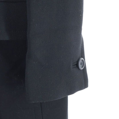 Prada Shoulder Ribbon Triangle Logo Double Breasted Wool Chester Star Coat