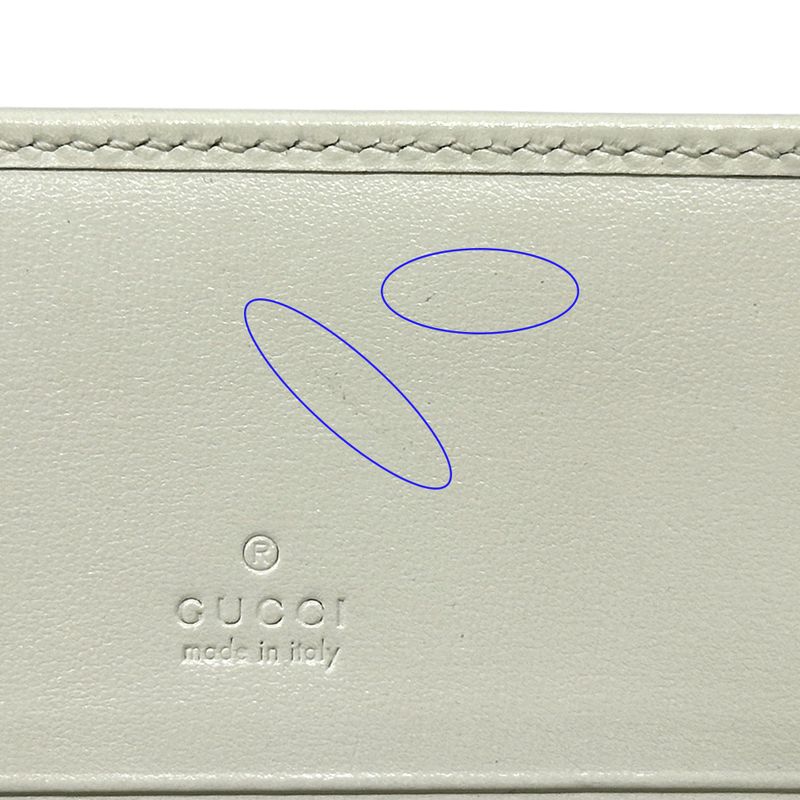Gucci Wallet New Jackie Bifold Wallet Leather Ivory Gold