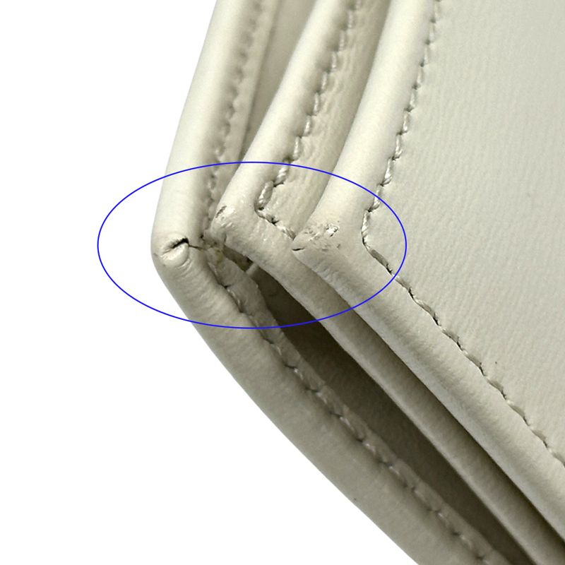 Gucci Wallet New Jackie Bifold Wallet Leather Ivory Gold