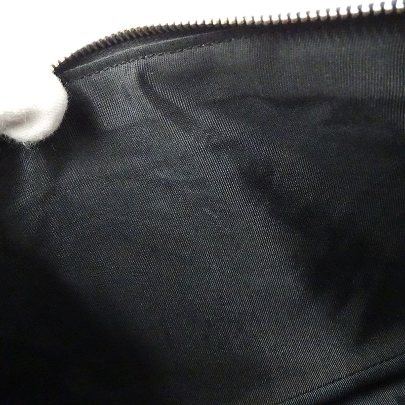 Chanel Quilted Shoulder Bag Caviar Leather Black Gold