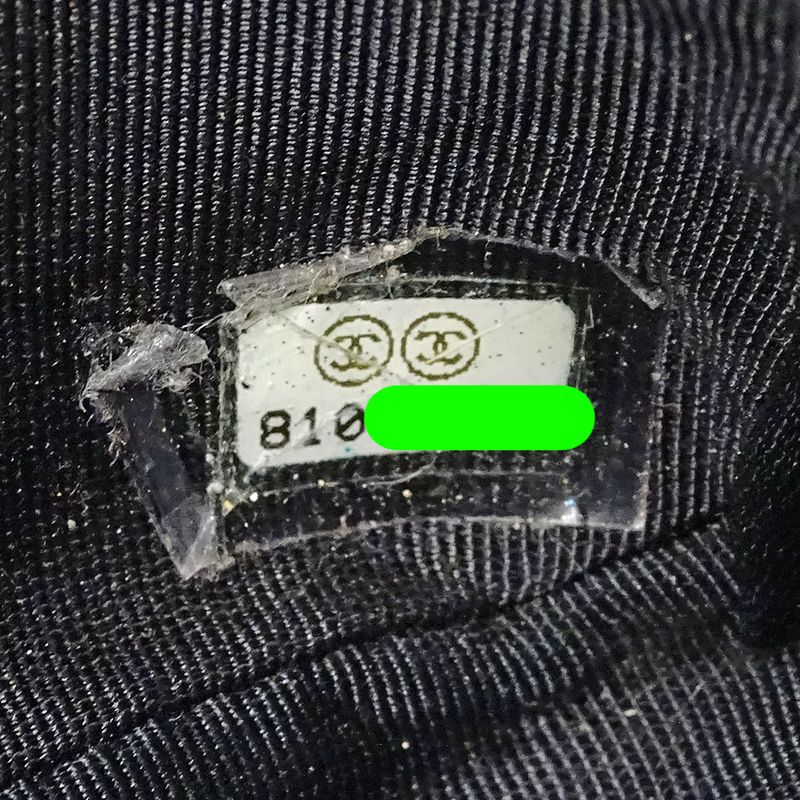 Chanel Quilted Shoulder Bag Caviar Leather Black Gold