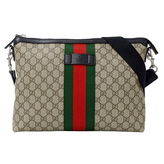 Gucci Shoulder Bag GG Supreme Sherry Beige Black