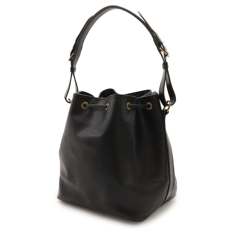 Louis Vuitton Epi Petit Noe Shoulder Bag Shoulder Drawstring Noir