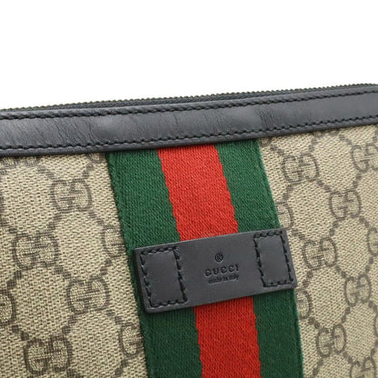 Gucci GG Supreme Sherry Line Web Flat Messenger Bag