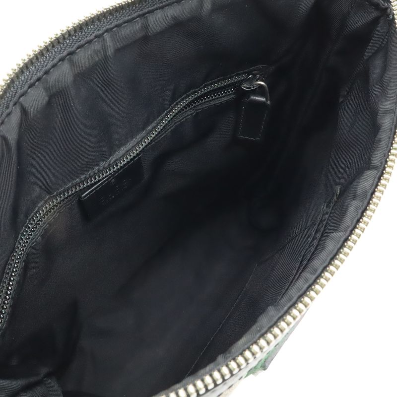 Gucci GG Supreme Sherry Line Web Flat Messenger Bag