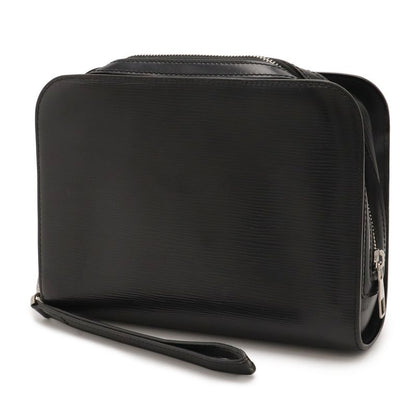 Louis Vuitton Epi Hoche Clutch Leather Noir Black Silver