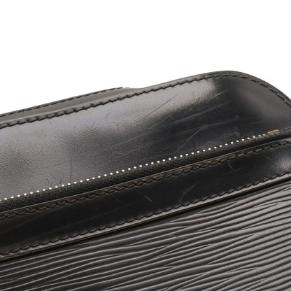 Louis Vuitton Epi Hoche Clutch Leather Noir Black Silver