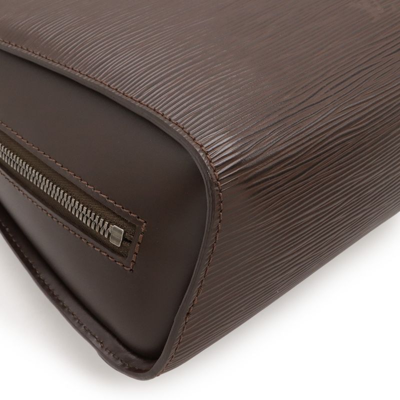 Louis Vuitton Epi Mabillon Backpack Shoulder Bag Leather Mocha Dark Brown