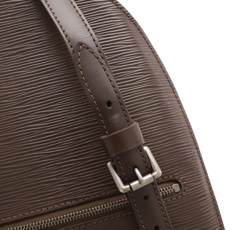 Louis Vuitton Epi Mabillon Backpack Shoulder Bag Leather Mocha Dark Brown