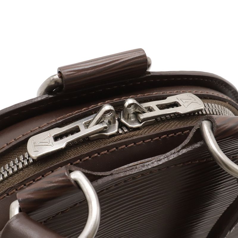 Louis Vuitton Epi Mabillon Backpack Shoulder Bag Leather Mocha Dark Brown