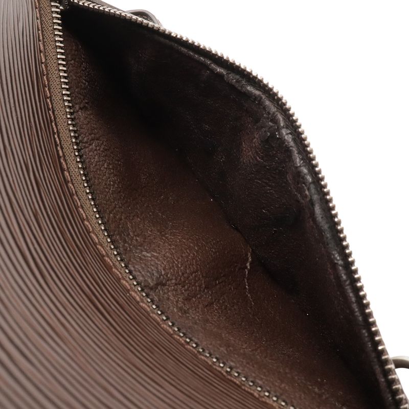 Louis Vuitton Epi Mabillon Backpack Shoulder Bag Leather Mocha Dark Brown