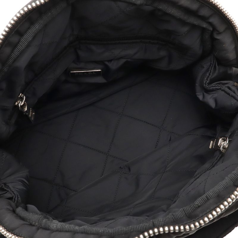 Prada Tessuto Bomba Tote 2-Way Shoulder Bag Nylon Leather Nero Black