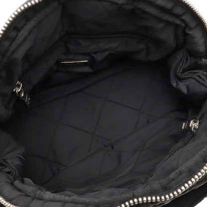 Prada Tessuto Bomba Tote 2-Way Shoulder Bag Nylon Leather Nero Black