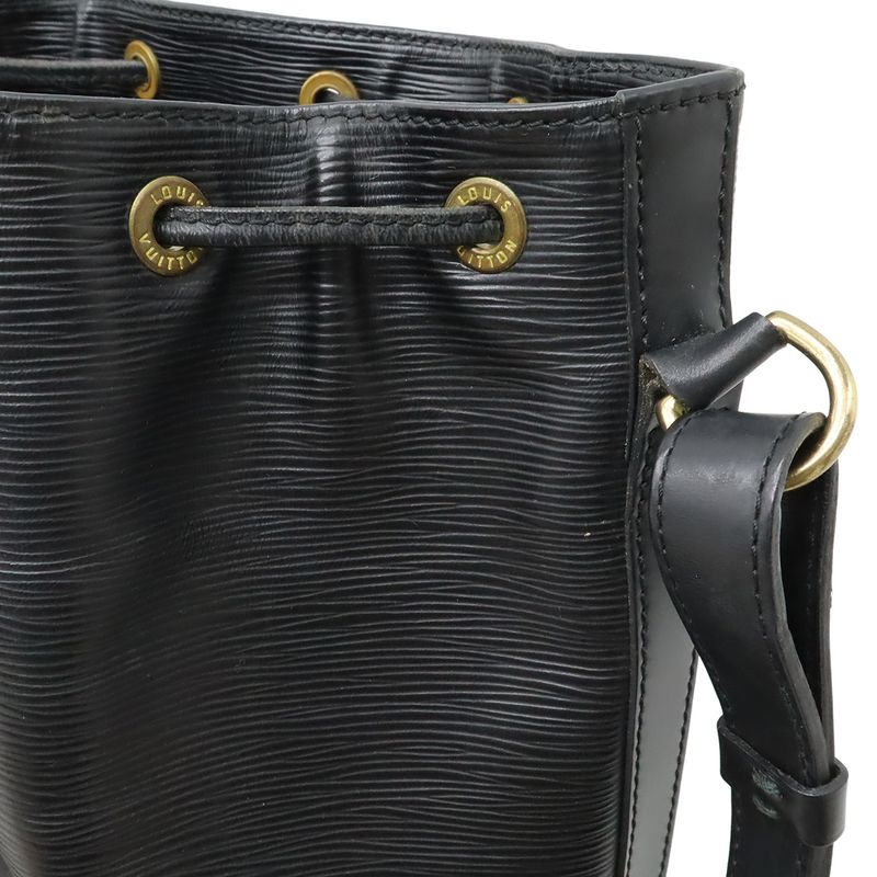 Louis Vuitton Epi Petit Noe Shoulder Bag Shoulder Drawstring Noir