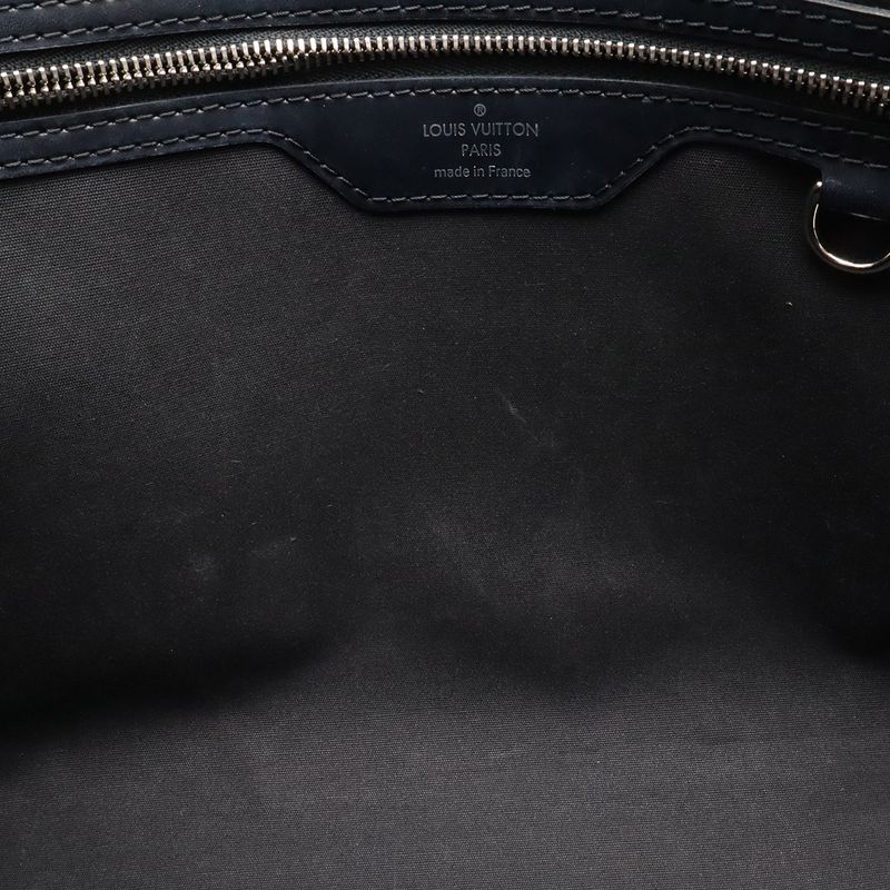 Louis Vuitton Epi MM Handbag Noir Black Silver