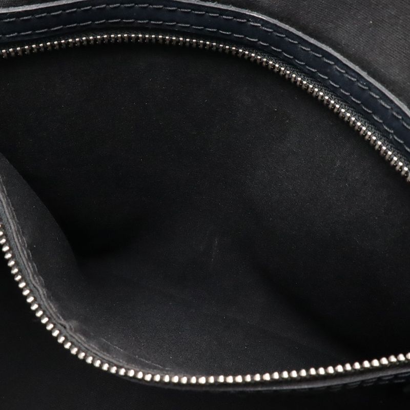 Louis Vuitton Epi MM Handbag Noir Black Silver