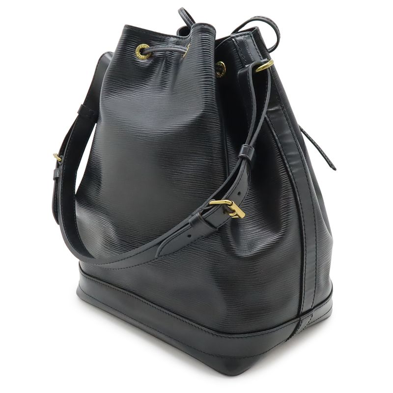 Louis Vuitton Epi Noe Shoulder Bag Shoulder Semi Drawstring Noir