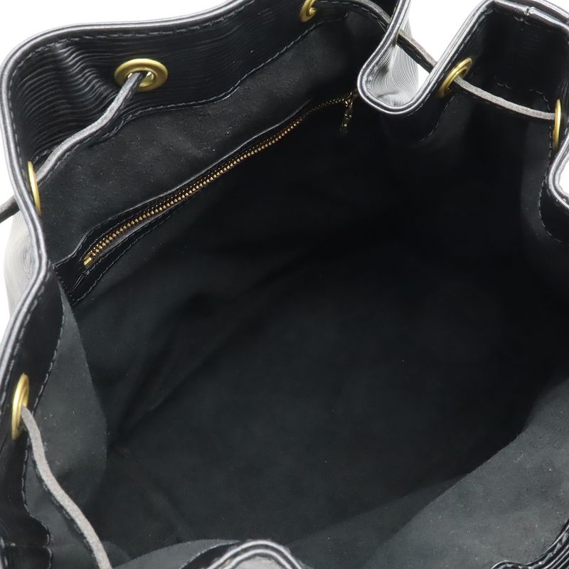 Louis Vuitton Epi Noe Shoulder Bag Shoulder Semi Drawstring Noir