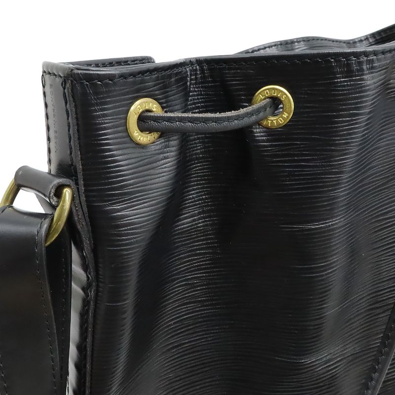 Louis Vuitton Epi Noe Shoulder Bag Shoulder Semi Drawstring Noir