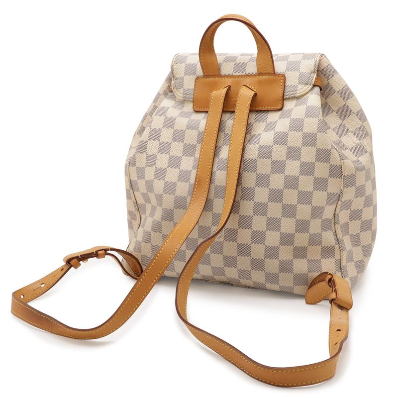 Louis Vuitton Damier Azur Sperone Backpack Shoulder Bag