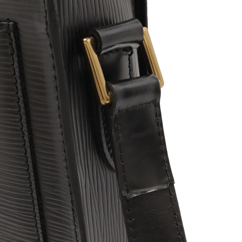 Louis Vuitton Epi Saint Cloud Shoulder Bag Pochette Crossbody Leather Noir