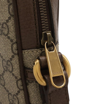 Gucci Ophidia Small Messenger Bag GG Supreme Sherry Line Leather Beige