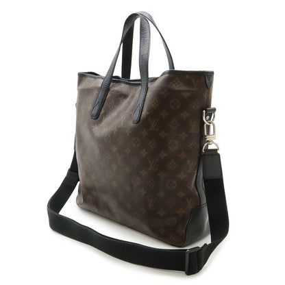Louis Vuitton Monogram Macassar Davis Tote Large Shoulder Bag Brown