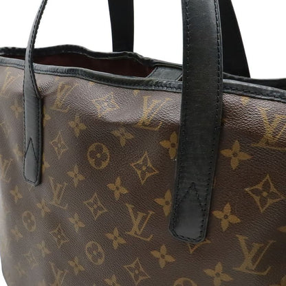 Louis Vuitton Monogram Macassar Davis Tote Large Shoulder Bag Brown