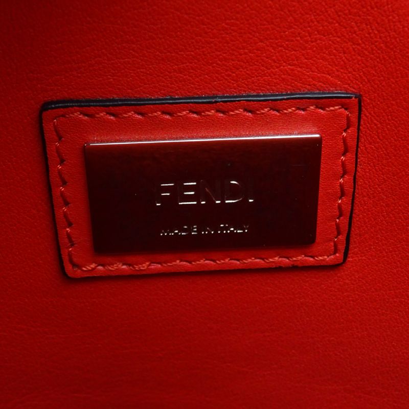 Fendi Handbag Leather Red