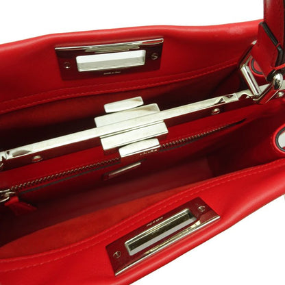Fendi Handbag Leather Red