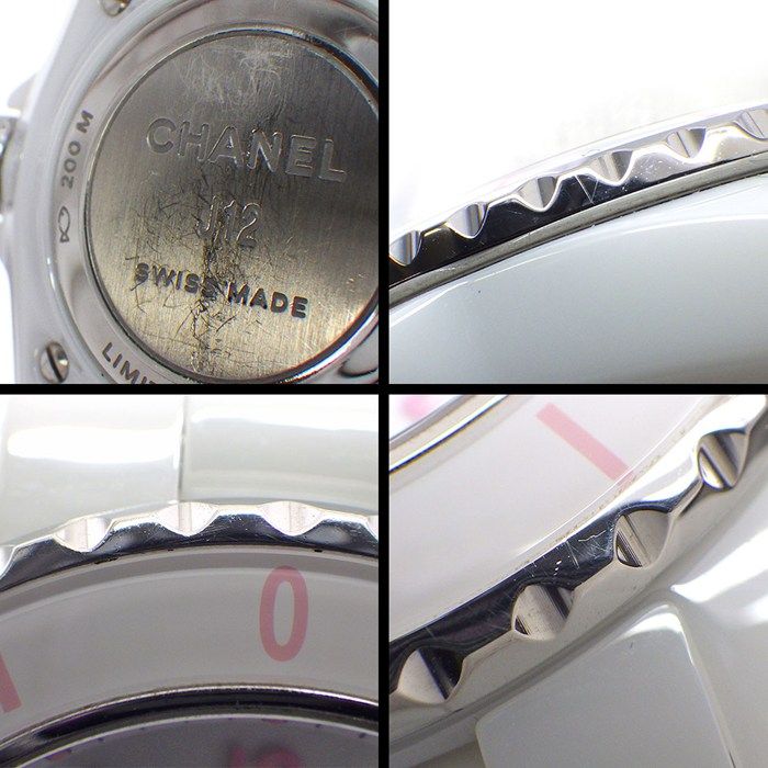 Chanel Watch Pink Blush Limited to White Dial Rotating Bezel