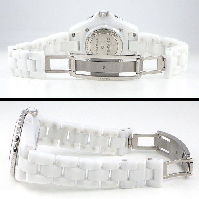 Chanel Watch Pink Blush Limited to White Dial Rotating Bezel